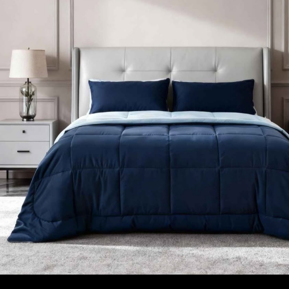 Bedsure Full Comforter Duvet Insert, All Season Bed Comforter, Quilted Down Alte